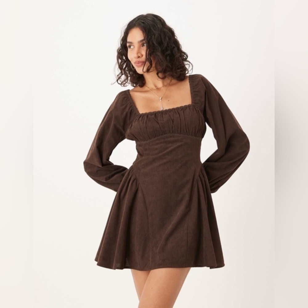 NWT ASOS DESIGN Corduroy Mini Dress Size 10